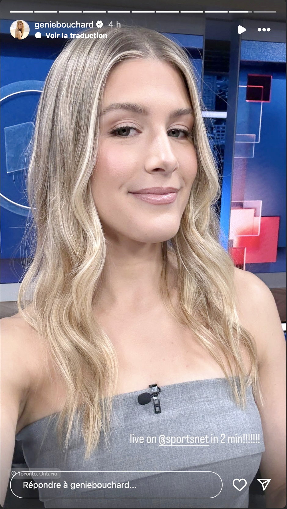 Eugenie Bouchard Eugenie Bouchard was analyst at the Sportsnet network as part of the omnium national banking in Toronto, on Saturday August 2, 2025. national bank omnium not finished